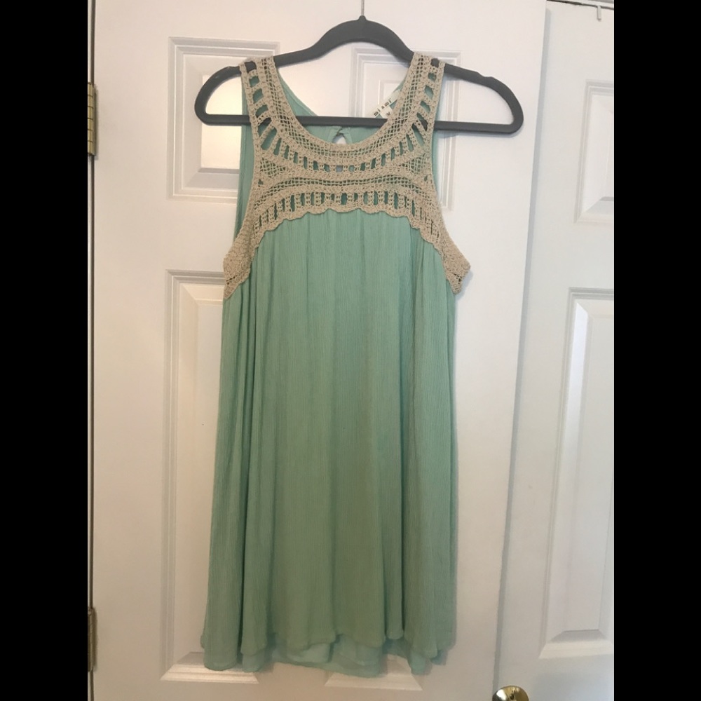 Mint green dress